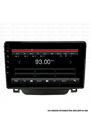 HYUNDAİ İ30 ANDROİD 12 MULTİMEDYA CARPLAY 4GB RAM+64GB HDD 2011-2017 NAVİGASYON EKRAN