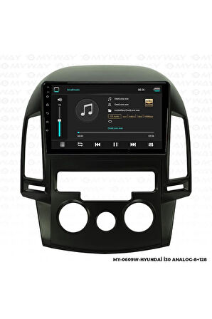 HYUNDAİ İ30 ANDROİD 12 UYUMLU MULTİMEDYA CARPLAY 4GB RAM+64GB HDD ANALOG NAVİGASYON EKRAN