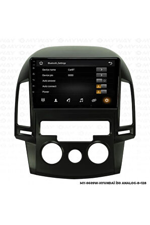 HYUNDAİ İ30 ANDROİD 12 UYUMLU MULTİMEDYA CARPLAY 4GB RAM+64GB HDD ANALOG NAVİGASYON EKRAN
