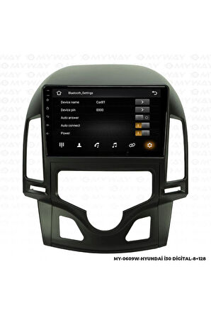HYUNDAİ İ30 ANDROİD 12  Uyumlu MULTİMEDYA CARPLAY 4GB RAM+64GB HDD DİJİTAL NAVİGASYON EKRAN