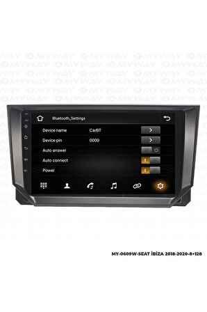 SEAT İBİZA ANDROİD 12 MULTİMEDYA CARPLAY 4GB RAM+64GB HDD 2018-2020 NAVİGASYON EKRAN