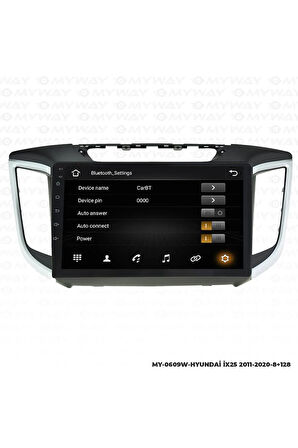 HYUNDAİ İX25 Uyumlu ANDROİD 12 MULTİMEDYA CARPLAY 4GB RAM+64GB HDD NAVİGASYON EKRAN
