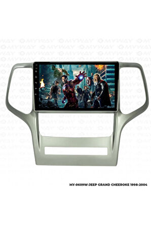 JEEP GRAND CHEROKEE ANDROİD 12 MULTİMEDYA CARPLAY 4GB RAM+64GB HDD 1998-2004 NAVİGASYON EKRAN