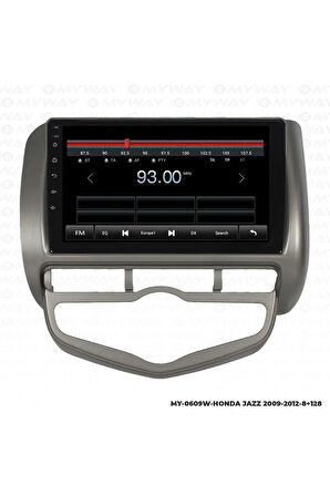 HONDA JAZZ ANDROİD 12 MULTİMEDYA CARPLAY 4GB RAM+64GB HDD 2009-2012 NAVİGASYON EKRAN