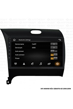 KİA K3 ANDROİD 12 MULTİMEDYA CARPLAY 4GB RAM+64GB HDD NAVİGASYON EKRAN