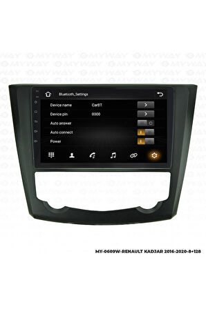 RENAULT KADJAR ANDROİD 12 MULTİMEDYA CARPLAY 4GB RAM+64GB HDD NAVİGASYON EKRAN