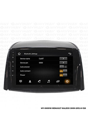 RENAULT KALEOS ANDROİD 12 MULTİMEDYA CARPLAY 4GB RAM+64GB HDD NAVİGASYON EKRAN