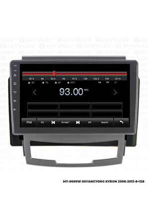 SSANYONG KYRON ANDROİD 12 MULTİMEDYA CARPLAY 4GB RAM+64GB HDD 2008-2013 NAVİGASYON EKRAN