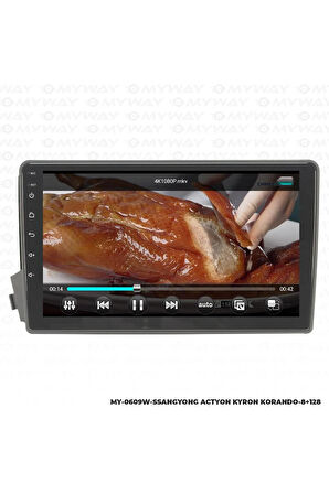 SSANGYONG KYRON ANDROİD 12 MULTİMEDYA CARPLAY 4GB RAM+64GB HDD NAVİGASYON EKRAN