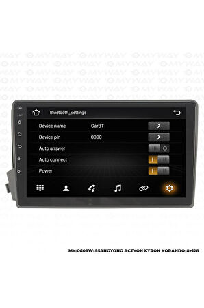 SSANGYONG KYRON ANDROİD 12 MULTİMEDYA CARPLAY 4GB RAM+64GB HDD NAVİGASYON EKRAN