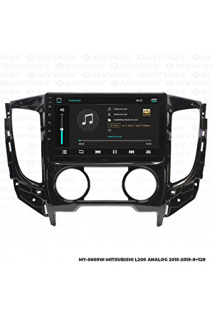 MİTSUBİSHİ L200 ANDROİD 12 MULTİMEDYA CARPLAY 4GB RAM+64GB HDD ANALOG NAVİGASYON EKRAN