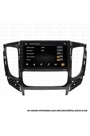 MİTSUBİSHİ L200 ANDROİD 12 MULTİMEDYA CARPLAY 4GB RAM+64GB HDD DİJİTAL NAVİGASYON EKRAN