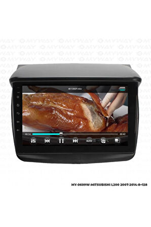 mitsubishi l200 uyumlu android 12 multimedya carplay 4gb ram+64gb hdd 2007-2014 navigasyon ekran