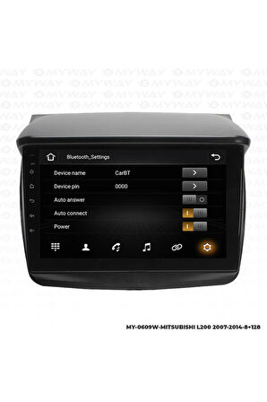 mitsubishi l200 uyumlu android 12 multimedya carplay 4gb ram+64gb hdd 2007-2014 navigasyon ekran