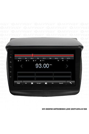 mitsubishi l200 uyumlu android 12 multimedya carplay 4gb ram+64gb hdd 2007-2014 navigasyon ekran