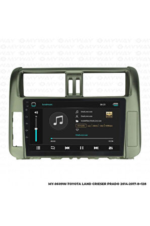 TOYOTA LAND CRUİSER PRADO ANDROİD 12 MULTİMEDYA CARPLAY 4GB RAM+64GB HDD 2014-2017 NAVİGASYON EKRAN