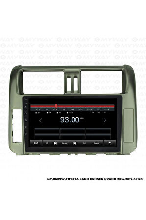 TOYOTA LAND CRUİSER PRADO ANDROİD 12 MULTİMEDYA CARPLAY 4GB RAM+64GB HDD 2014-2017 NAVİGASYON EKRAN