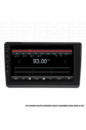 DACİA LODGY ANDROİD 12 MULTİMEDYA CARPLAY 4GB RAM+64GB HDD 2009-2013 NAVİGASYON EKRAN