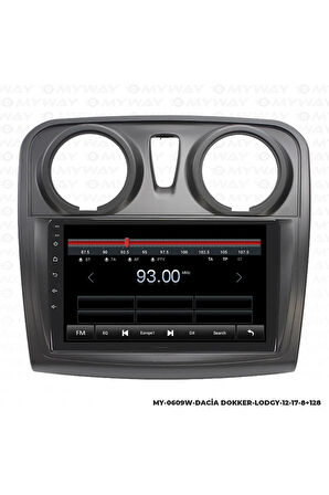 DACİA LODGY ANDROİD 12 MULTİMEDYA CARPLAY 4GB RAM+64GB HDD 2012-2017 NAVİGASYON EKRAN