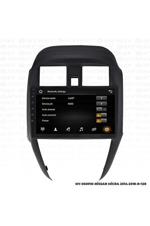 NİSSAN MİCRA ANDROİD 12 MULTİMEDYA CARPLAY 4GB RAM+64GB HDD NAVİGASYON EKRAN