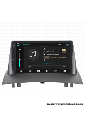 RENAULT MEGANE 2 ANDROİD 12 MULTİMEDYA CARPLAY 4GB RAM+64GB HDD NAVİGASYON EKRAN