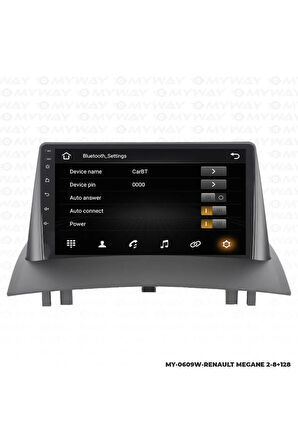 RENAULT MEGANE 2 ANDROİD 12 MULTİMEDYA CARPLAY 4GB RAM+64GB HDD NAVİGASYON EKRAN
