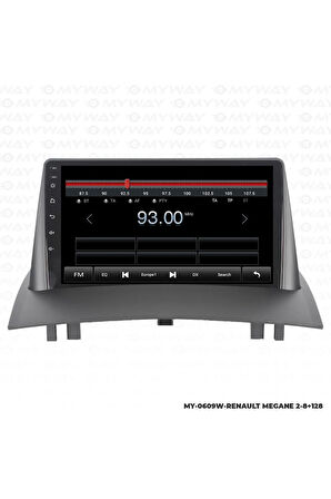 RENAULT MEGANE 2 ANDROİD 12 MULTİMEDYA CARPLAY 4GB RAM+64GB HDD NAVİGASYON EKRAN