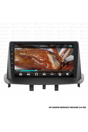 RENAULT MEGANE 3 ANDROİD 12 MULTİMEDYA CARPLAY 4GB RAM+64GB HDD NAVİGASYON EKRAN