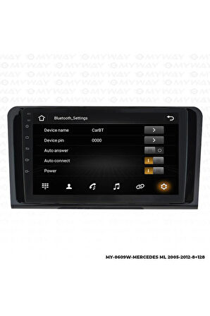 MERCEDES ML ANDROİD 12 MULTİMEDYA CARPLAY 4GB RAM+64GB HDD NAVİGASYON EKRAN