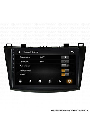 MAZDA 3 ANDROİD 12 MULTİMEDYA CARPLAY 4GB RAM+64GB HDD 2010-2015 NAVİGASYON EKRAN
