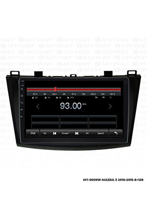 MAZDA 3 ANDROİD 12 MULTİMEDYA CARPLAY 4GB RAM+64GB HDD 2010-2015 NAVİGASYON EKRAN