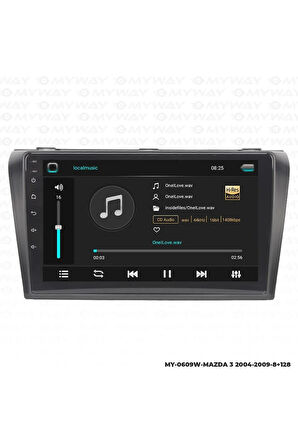 MAZDA 3 ANDROİD 12 MULTİMEDYA CARPLAY 4GB RAM+64GB HDD 2004-2009 NAVİGASYON EKRAN
