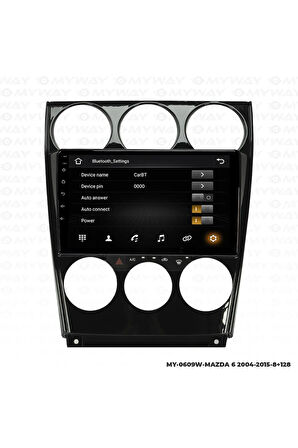MAZDA 6 ANDROİD 12 MULTİMEDYA CARPLAY 4GB RAM+64GB HDD 2004-2015 NAVİGASYON EKRAN