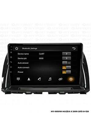 MAZDA 6 ANDROİD 12 MULTİMEDYA CARPLAY 4GB RAM+64GB HDD 2009-2013 NAVİGASYON EKRAN