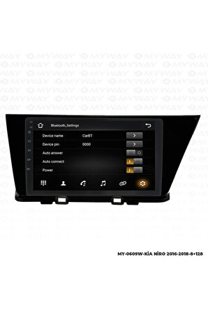 KİA NİRO ANDROİD 12 MULTİMEDYA CARPLAY 4GB RAM+64GB HDD NAVİGASYON EKRAN