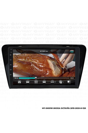 SKODA OCTAVİA ANDROİD 12 MULTİMEDYA CARPLAY 4GB RAM+64GB HDD 2015-2020 NAVİGASYON EKRAN