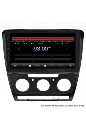 SKODA OCTAVİA ANDROİD 12 MULTİMEDYA CARPLAY 4GB RAM+64GB HDD 2007-2014 NAVİGASYON EKRAN