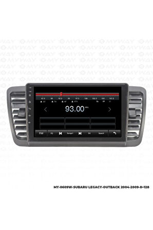 SUBARU OUTBACK 3 ANDROİD 12 MULTİMEDYA CARPLAY 4GB RAM+64GB HDD 2004-2009 NAVİGASYON EKRAN