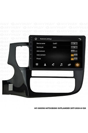 MİTSUBİSHİ OUTLANDER ANDROİD 12 MULTİMEDYA CARPLAY 4GB RAM+64GB HDD 2017-2020 NAVİGASYON EKRAN