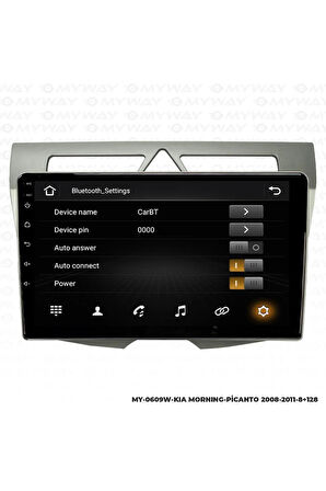 KİA PİCANTO ANDROİD 12 MULTİMEDYA CARPLAY 4GB RAM+64GB HDD 2008-2011 NAVİGASYON EKRAN