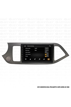 KİA PİCANTO ANDROİD 12 MULTİMEDYA CARPLAY 4GB RAM+64GB HDD 2011-2016 NAVİGASYON EKRAN