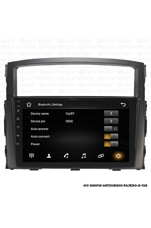 MİTSUBİSHİ PAJERO ANDROİD 12 MULTİMEDYA CARPLAY 4GB RAM+64GB HDD NAVİGASYON EKRAN