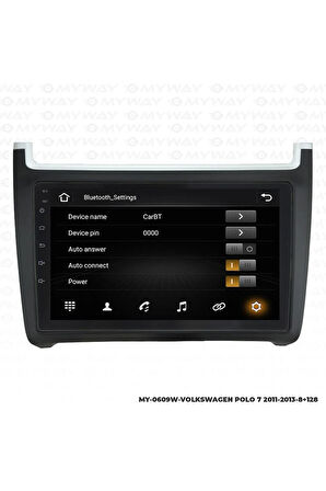 VOLKSWAGEN POLO 7 ANDROİD 12 MULTİMEDYA CARPLAY 4GB RAM+64GB HDD NAVİGASYON EKRAN