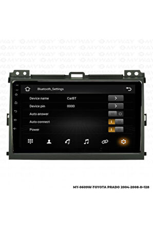 TOYOTA PRADO ANDROİD 12 MULTİMEDYA CARPLAY 4GB RAM+64GB HDD 2004-2008 NAVİGASYON EKRAN