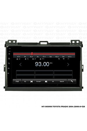 TOYOTA PRADO ANDROİD 12 MULTİMEDYA CARPLAY 4GB RAM+64GB HDD 2004-2008 NAVİGASYON EKRAN
