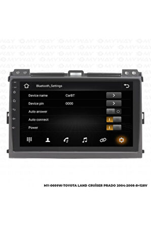 TOYOTA LAND CRUSİER PRADO ANDROİD 12 MULTİMEDYA CARPLAY 4GB RAM+64GB HDD NAVİGASYON EKRAN