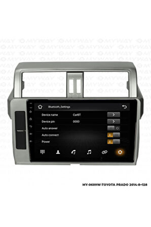 TOYOTA PRADO ANDROİD 12 MULTİMEDYA CARPLAY 4GB RAM+64GB HDD 2014 NAVİGASYON EKRAN