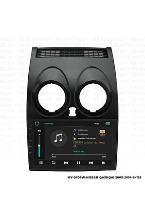 NİSSAN QASHQAİ ANDROİD 12 MULTİMEDYA CARPLAY 4GB RAM+64GB HDD 2008-2014 NAVİGASYON EKRAN