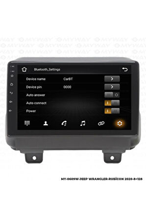 JEEP RUBİCON ANDROİD 12 MULTİMEDYA CARPLAY 4GB RAM+64GB HDD NAVİGASYON EKRAN