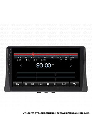 PEUGEOT RİFTER ANDROİD 12 MULTİMEDYA CARPLAY 4GB RAM+64GB HDD NAVİGASYON EKRAN